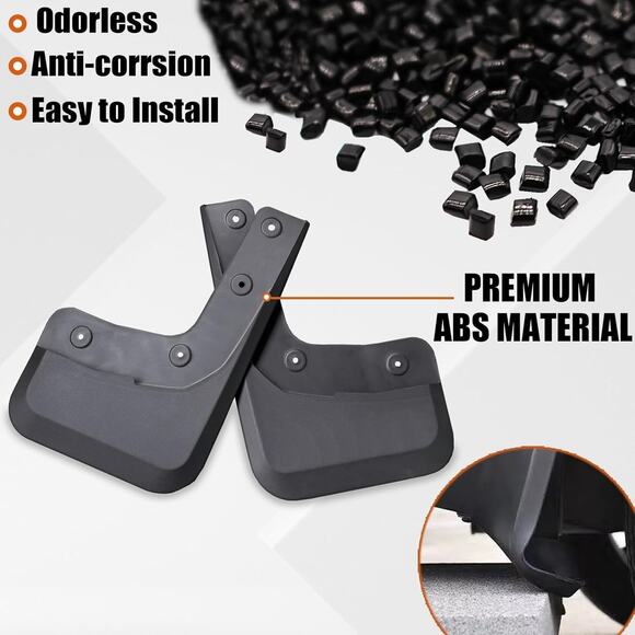 4 Pc Mud Flaps Splash Guards Compatible with Ford Ranger 2024 2025 No Drill - Picture 5 of 8